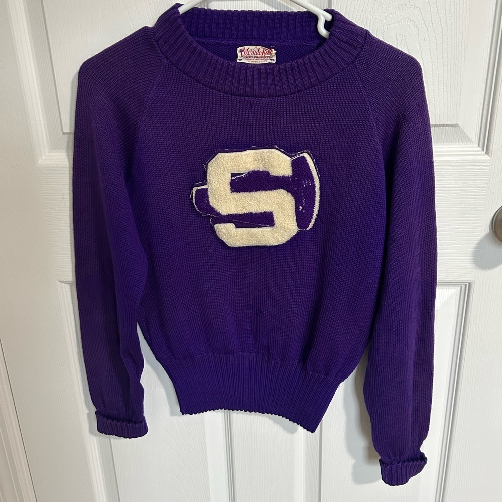 Vintage Varsity Wool Sweater Size Small